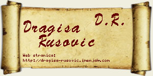 Dragiša Rusović vizit kartica